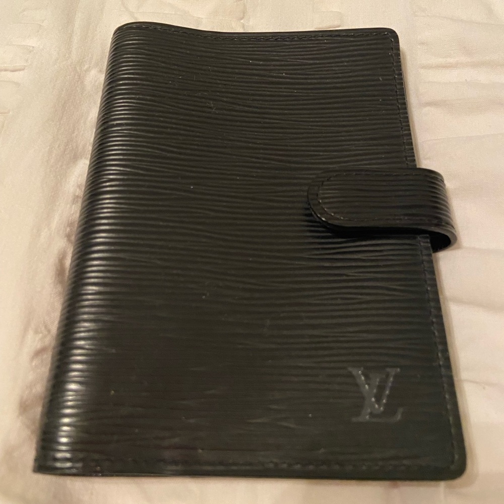 Authentic Vintage Louis Vuitton Black Epi Agenda